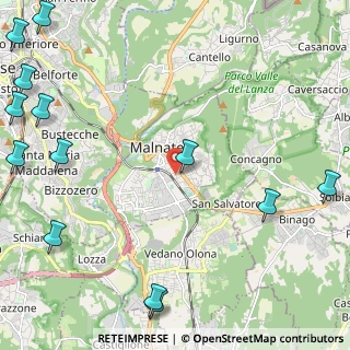 Mappa Via Acquedotto, 21046 Malnate VA, Italia (3.51308)