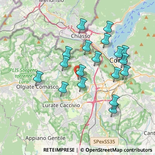 Mappa Via Giacomo Matteotti, 22070 Montano Lucino CO, Italia (3.74222)