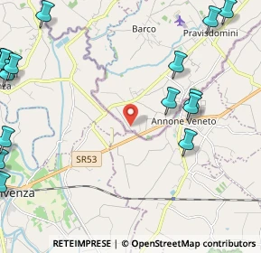 Mappa Via Faè, 33076 Pravisdomini PN, Italia (3.40333)