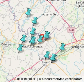 Mappa Via Faè, 33076 Pravisdomini PN, Italia (5.95714)