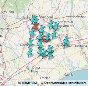 Mappa Via Faè, 33076 Pravisdomini PN, Italia (9.5605)