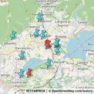 Mappa Via Trieste, 22036 Erba CO, Italia (1.73769)