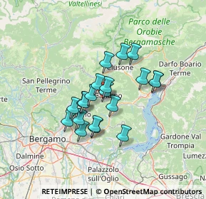 Mappa Via S. Michele, 24026 Leffe BG, Italia (9.842)