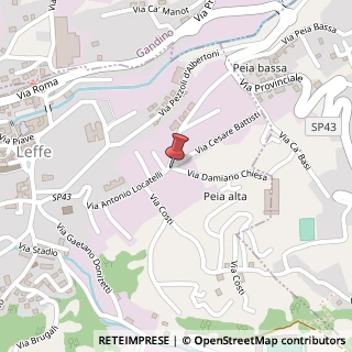 Mappa Via Antonio Locatelli,  54, 24026 Leffe, Bergamo (Lombardia)