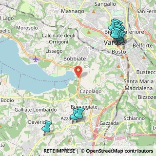 Mappa Via LungoLago di Capolago, 21100 Varese VA, Italia (2.87533)