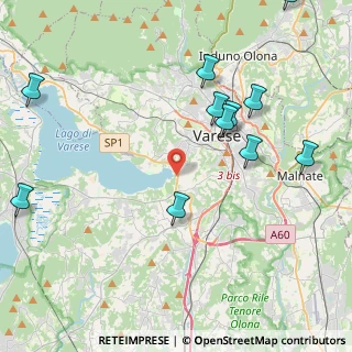Mappa Via LungoLago di Capolago, 21100 Varese VA, Italia (4.99364)