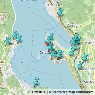 Mappa Via Bossi, 28016 Orta San Giulio NO, Italia (1.0755)