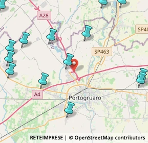 Mappa Pordenone-Portogruaro, 30026 Portogruaro VE, Italia (6.122)