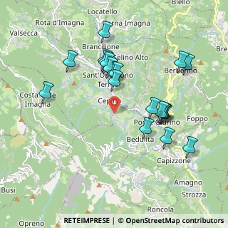 Mappa Via Cà Zenerino, 24030 Bedulita BG, Italia (1.894)