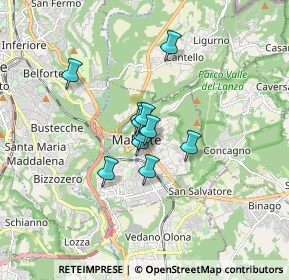 Mappa Via G. Marconi, 21046 Malnate VA, Italia (0.95727)