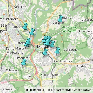 Mappa Via G. Marconi, 21046 Malnate VA, Italia (1.10063)
