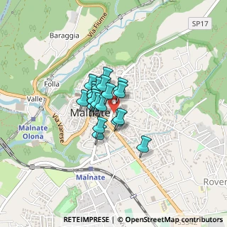 Mappa Via G. Marconi, 21046 Malnate VA, Italia (0.226)