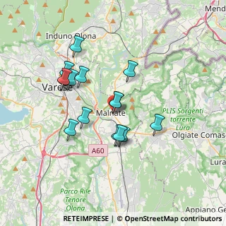 Mappa Via G. Marconi, 21046 Malnate VA, Italia (3.05067)