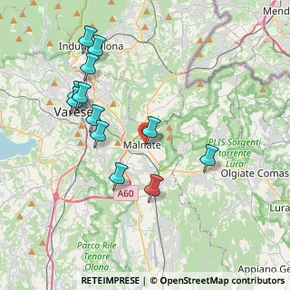 Mappa Via G. Marconi, 21046 Malnate VA, Italia (4.00583)