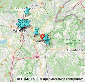 Mappa Via G. Marconi, 21046 Malnate VA, Italia (3.57364)