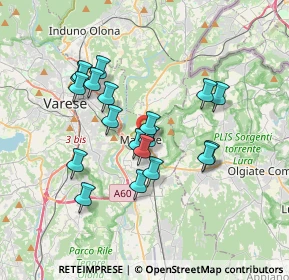 Mappa Via G. Marconi, 21046 Malnate VA, Italia (3.10895)