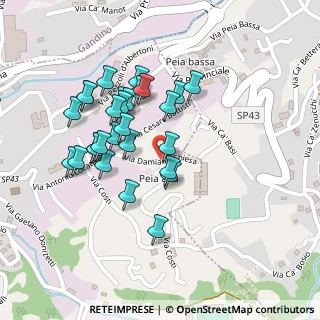 Mappa Via Damiano Chiesa, 24026 Leffe BG, Italia (0.2)