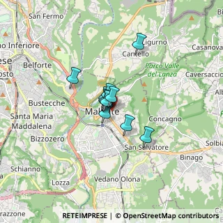 Mappa Via V. Alfieri, 21046 Malnate VA, Italia (0.87364)