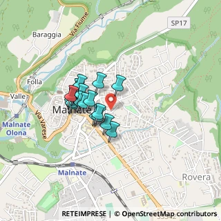 Mappa Via V. Alfieri, 21046 Malnate VA, Italia (0.3085)