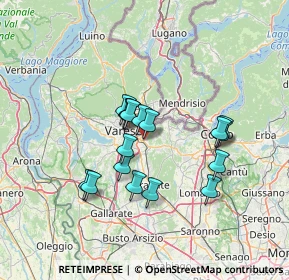 Mappa Vicolo Ronchi, 21046 Malnate VA, Italia (11.08647)