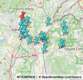 Mappa Vicolo Ronchi, 21046 Malnate VA, Italia (3.195)