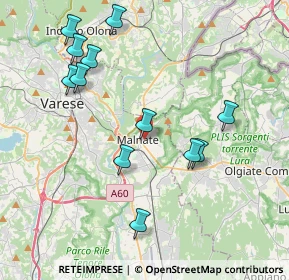 Mappa Vicolo Ronchi, 21046 Malnate VA, Italia (4.14)