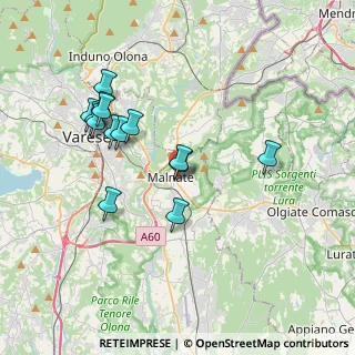 Mappa Via V. Alfieri, 21046 Malnate VA, Italia (3.52071)