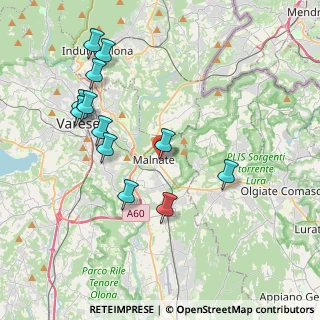 Mappa Vicolo Ronchi, 21046 Malnate VA, Italia (4.08083)