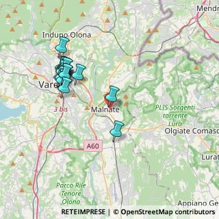 Mappa Vicolo Ronchi, 21046 Malnate VA, Italia (4.01824)