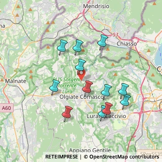Mappa Via Cavallina, 22020 Faloppio CO, Italia (3.57583)
