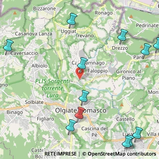 Mappa Via Cavallina, 22020 Faloppio CO, Italia (3.20417)