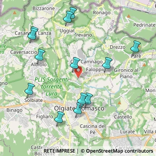 Mappa Via Cavallina, 22020 Faloppio CO, Italia (2.41077)