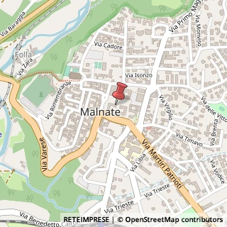 Mappa Via G. Bruno, 4, 21046 Malnate, Varese (Lombardia)