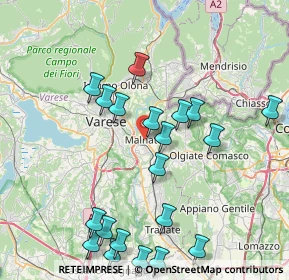 Mappa Via Garibaldi Giuseppe, 21046 Malnate VA, Italia (8.914)