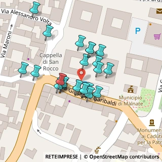 Mappa Piazza della Tessitrice, 21046 Malnate VA, Italia (0.01667)