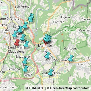 Mappa Piazza della Tessitrice, 21046 Malnate VA, Italia (2.126)
