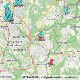 Mappa Piazza della Tessitrice, 21046 Malnate VA, Italia (3.79143)