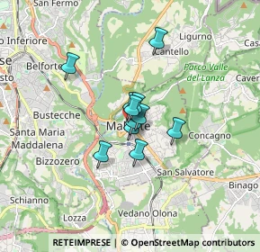 Mappa Via Garibaldi Giuseppe, 21046 Malnate VA, Italia (0.92455)