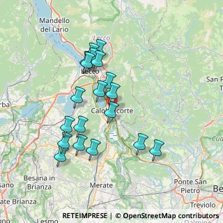 Mappa Via Vittorio Veneto, 23801 Calolziocorte LC, Italia (6.83789)
