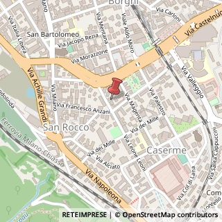 Mappa Via Leone Leoni, 3/D, 22100 Como, Como (Lombardia)