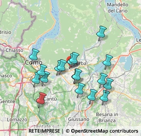 Mappa Via ai Campi, 22031 Albavilla CO, Italia (6.53278)