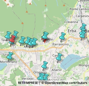 Mappa Via ai Campi, 22031 Albavilla CO, Italia (2.3955)