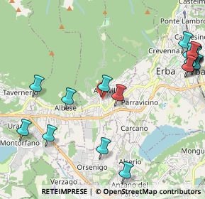 Mappa Via ai Campi, 22031 Albavilla CO, Italia (2.8855)