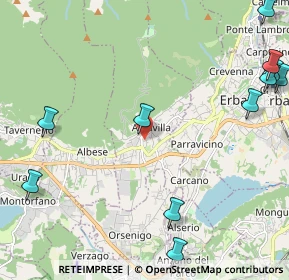 Mappa Via ai Campi, 22031 Albavilla CO, Italia (3.07364)