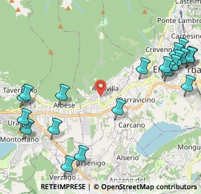 Mappa Via ai Campi, 22031 Albavilla CO, Italia (2.8115)