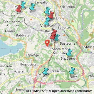 Mappa Via Torquato Tasso, 21100 Varese VA, Italia (2.39154)