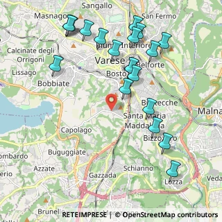 Mappa Via Torquato Tasso, 21100 Varese VA, Italia (2.348)