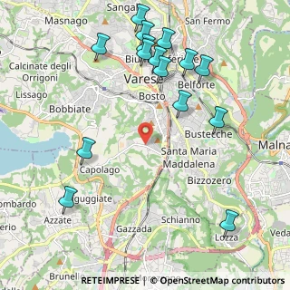 Mappa Via Torquato Tasso, 21100 Varese VA, Italia (2.45733)