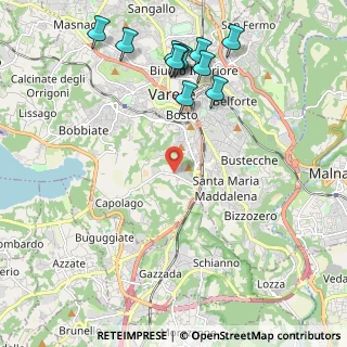 Mappa Via Torquato Tasso, 21100 Varese VA, Italia (2.46727)