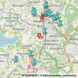 Mappa Via Torquato Tasso, 21100 Varese VA, Italia (2.58733)